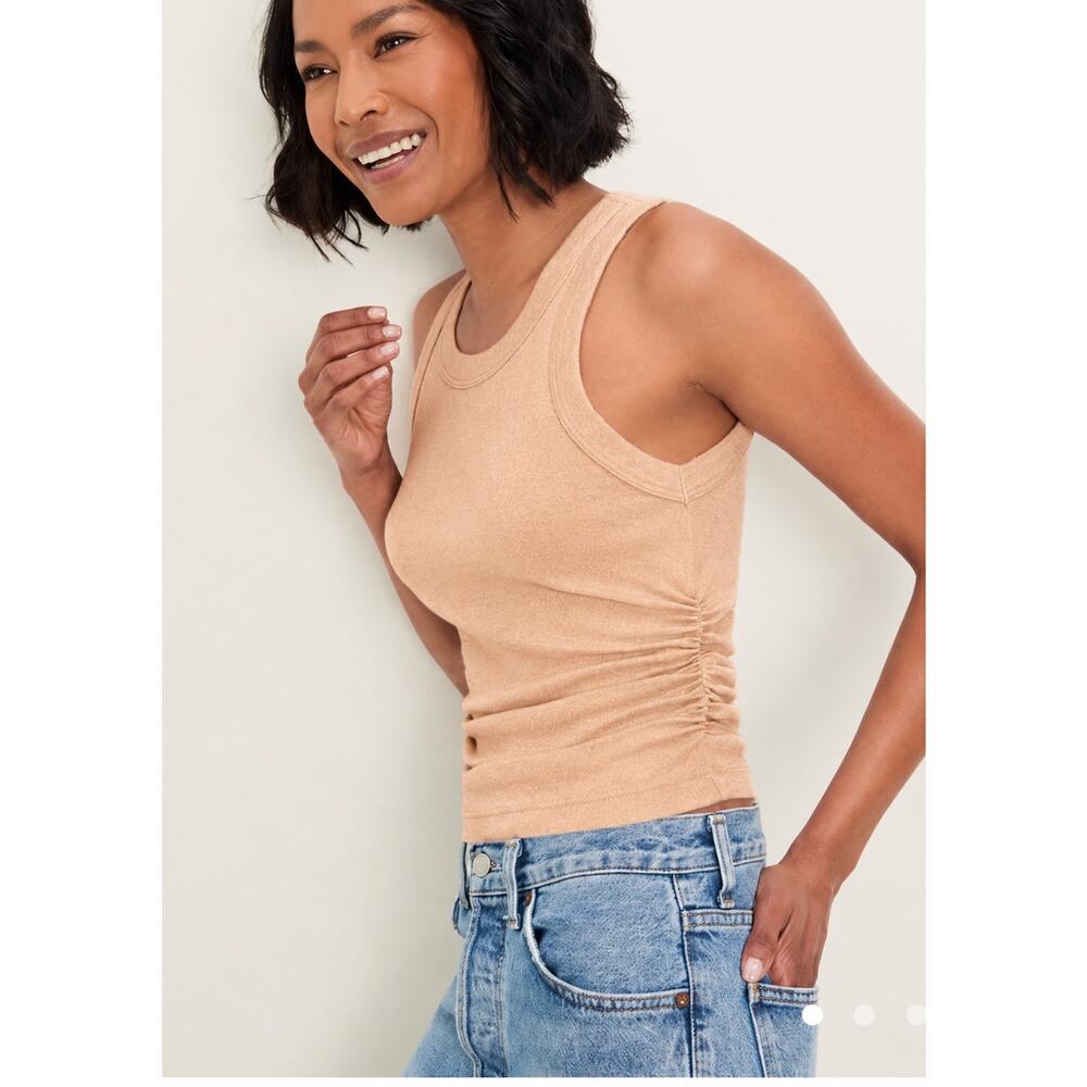 Michael Stars Nude/Tan Ribbed Tank Top